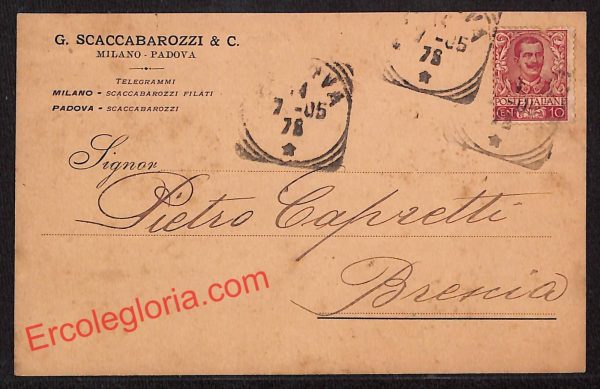 ah4387 - STORIA POSTALE - Padova Città - G. Scaccabarozzi