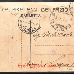 ae0886 - CARTOLINA  D'EPOCA - BAT Provincia - Barletta