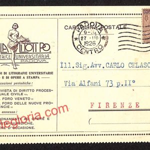 ah4395 - STORIA POSTALE - Padova Città - La Litotipo