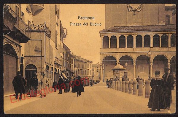 ae5530 - CARTOLINA D'EPOCA - Cremona Città - Piazza del Duomo  1910