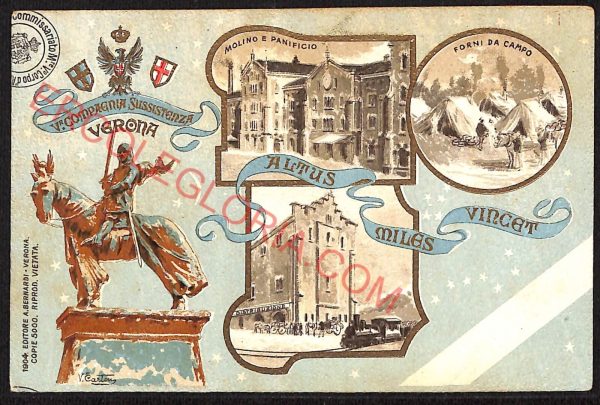 ae3130 - CARTOLINA  D'EPOCA - Verona Città - V. Compagna Sussistenza
