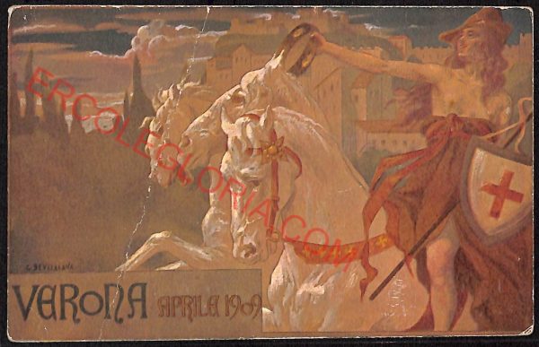 ae3134 - CARTOLINA  D'EPOCA - Verona Città - Fiera dei Cavalli