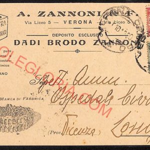 ae3137 - CARTOLINA  D'EPOCA - Verona Città - A. Zannoni  1919