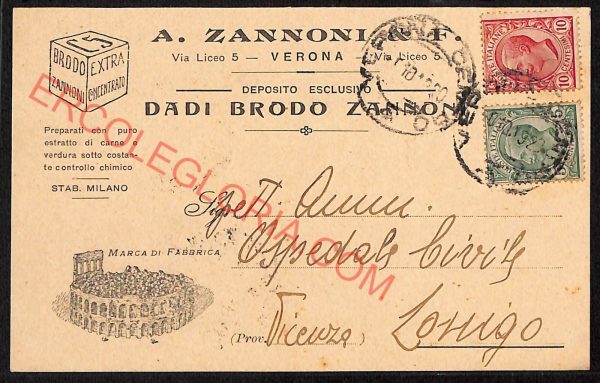 ae3137 - CARTOLINA  D'EPOCA - Verona Città - A. Zannoni  1919