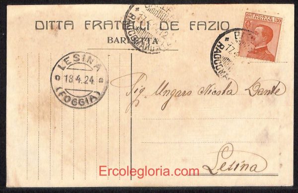 ae0887 - CARTOLINA  D'EPOCA - BAT Provincia - Barletta