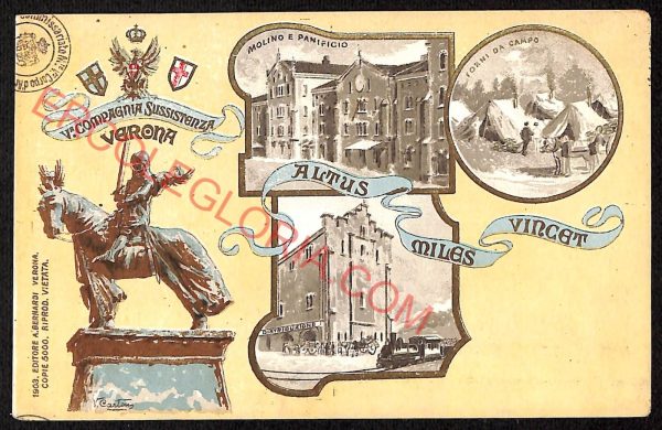 ae3141 - CARTOLINA  D'EPOCA - Verona Città - V. Compagna Sussistenza