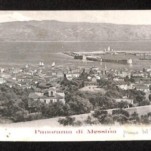 ag8750 - CARTOLINA D'EPOCA TRIPLA - Messina Città - Panorama