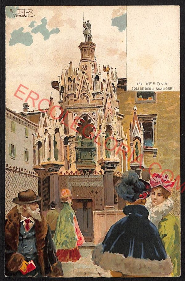 ae3148 - CARTOLINA  D'EPOCA - Verona Città - Tombe degli Scaligeri