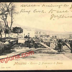 ag8751 - CARTOLINA D'EPOCA - Messina Città - Riviera San Francesco di Paola
