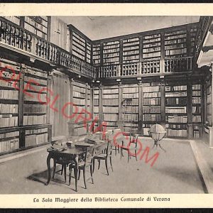 ae3152 - CARTOLINA  D'EPOCA - Verona Città - Sala Maggiore della Biblioteca