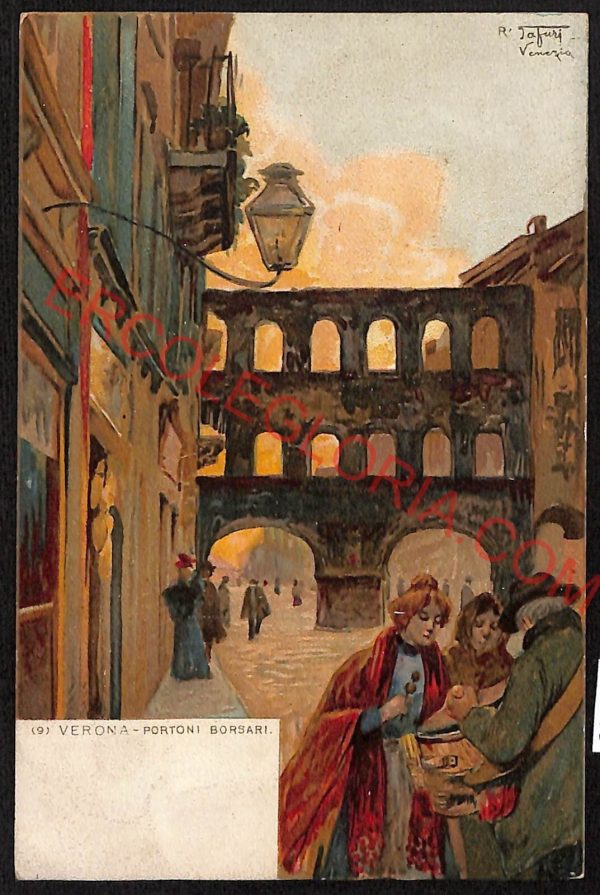 ae3153 - CARTOLINA  D'EPOCA - Verona Città - Portoni Borsari