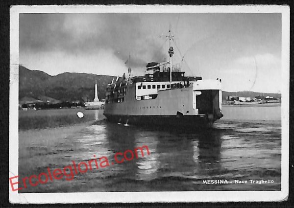 ag8756 - CARTOLINA D'EPOCA - Messina Città - Nave Traghetto