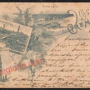 ae5534 - CARTOLINA D'EPOCA - Cremona Città - Panorama della Città  1898
