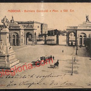 ag9379 - CARTOLINA D'EPOCA - Modena Città - Monumento a Vittorio Emanuele
