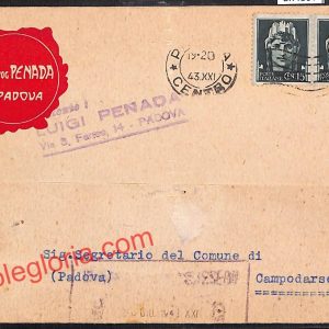ah4397 - STORIA POSTALE - Padova Città - Ditta Luigi Penada