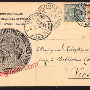 ah4398 - STORIA POSTALE - Padova Città