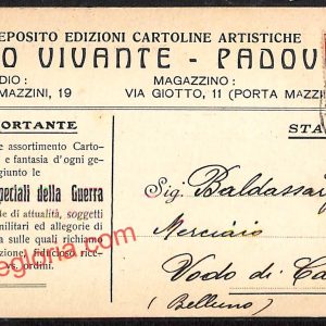 ah4399 - STORIA POSTALE - Padova Città - Gino Vivante