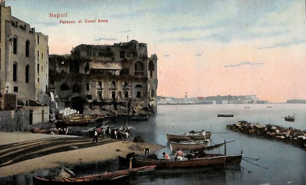 ab8087 - CARTOLINA  D'EPOCA - Napoli  Città - Palazzo di Donn ' Anna