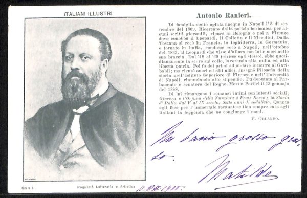 ab8092 - CARTOLINA  D'EPOCA - Napoli  Città - ANTONIO RANIERI