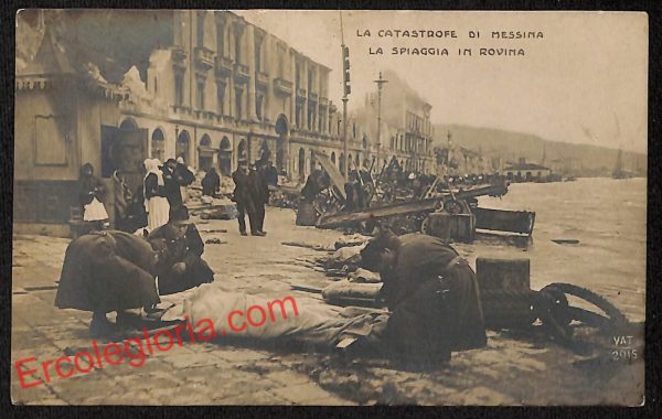 ag8760 - CARTOLINA D'EPOCA - Messina Città - Disastro di Messina