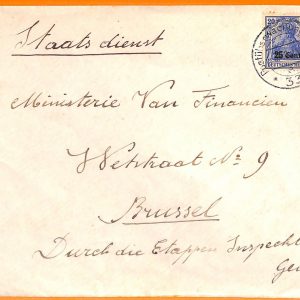 99039 - GERMANY - POSTAL HISTORY -  COVER from GENT Belgium with GERMAN POSTMARK