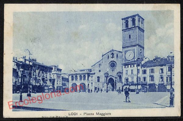 ag6012 - CARTOLINA D'EPOCA - Lodi Città - Piazza Maggiore