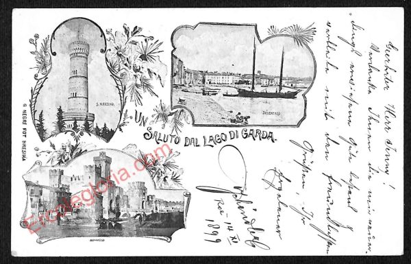 ae4293 - CARTOLINA D'EPOCA - Brescia Provincia - Desenzano  1899