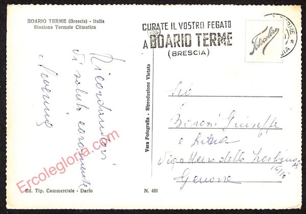 ae4295 - CARTOLINA D'EPOCA - Brescia Provincia - Darfo Boario Terme - immagine 2