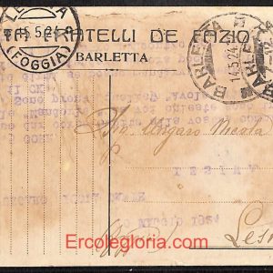 ae0895 - CARTOLINA  D'EPOCA - BAT Provincia - Barletta