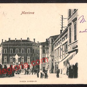 ag7698 - CARTOLINA D'EPOCA - Mantova Città - Piazza Garibaldi