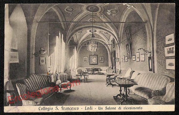 ag6019 - CARTOLINA D'EPOCA - Lodi Città - Collegio S. Francesco