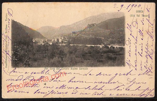ae5832 - CARTOLINA D'EPOCA - Cuneo Provincia - Ormea  1900