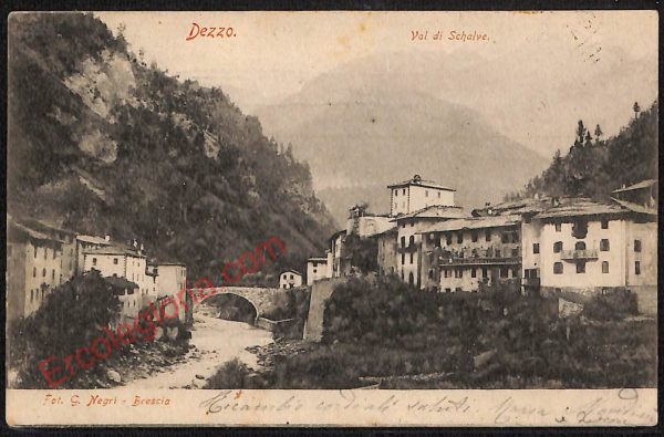 ae4299 - CARTOLINA D'EPOCA - Brescia Provincia - Dezzo