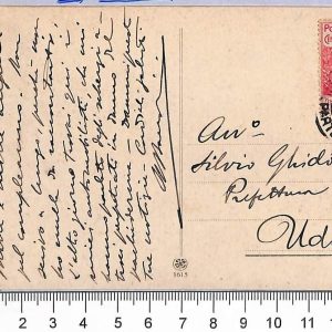 P0816 -  REGNO - Storia Postale - Sass # 102  su CARTOLINA- PRIMA DATA D'USO !!