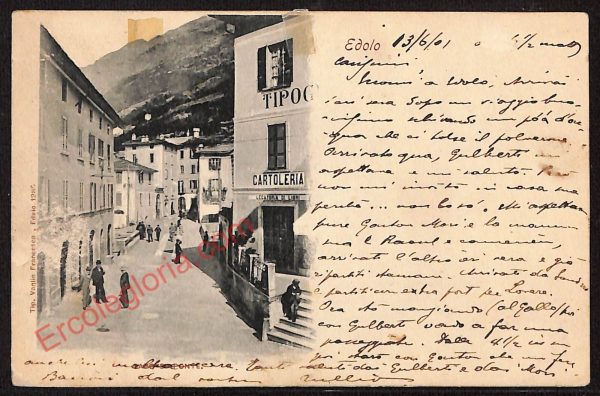 ae4306 - CARTOLINA D'EPOCA - Brescia Provincia - Edolo  1901