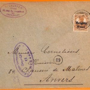 99053  -  BELGIUM German Occupation - POSTAL HISTORY -    COVER