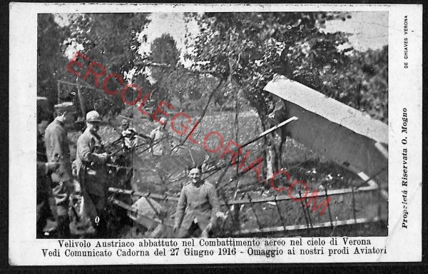 ae3196 - CARTOLINA  D'EPOCA -Verona - Velivolo Austriaco 1924