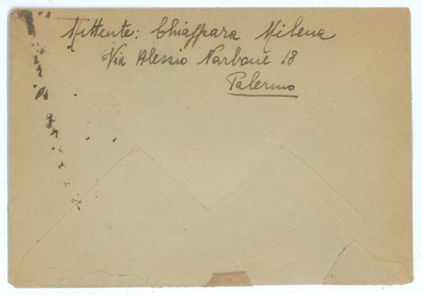 P2556 - ITALIA , OCCUPAZIONE ALLEATA DELLA SICILIA , PER GLI USA DA PALERMO 1944 - immagine 2