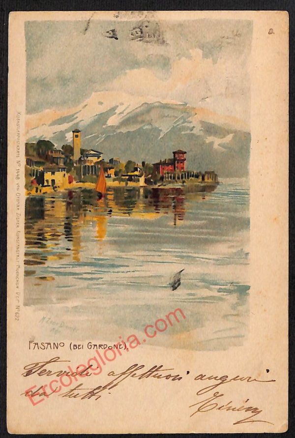 ae4314 - CARTOLINA D'EPOCA - Brescia Provincia - Gardone Riviera