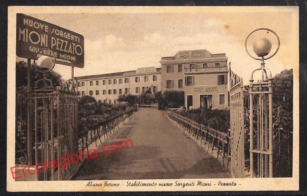 ah4450 - CARTOLINA D'EPOCA - Padova Provincia - Abano Terme