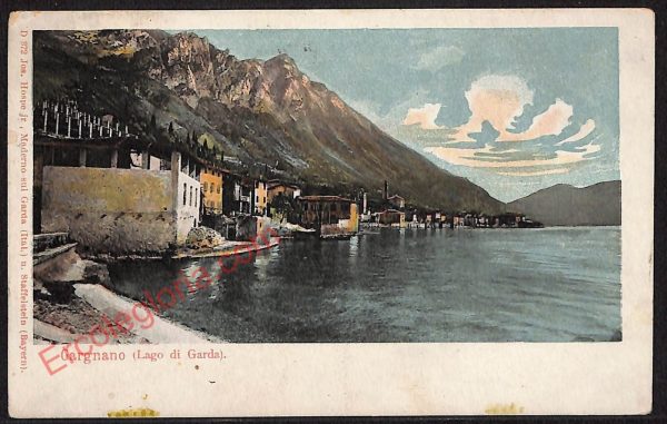 ae4320 - CARTOLINA D'EPOCA - Brescia Provincia - Gargnano  1921