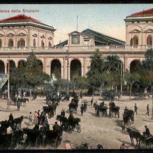 ab8109 - CARTOLINA  D'EPOCA - Napoli  Città - Piazza della Stazione