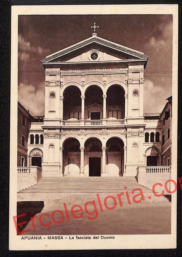 ag7788 - CARTOLINA D'EPOCA - Massa Carrara Città - La facciata del Duomo