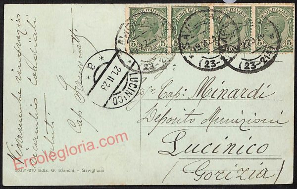 ae5879 - CARTOLINA D'EPOCA - Cuneo Provincia - Savigliano   1923 - immagine 2