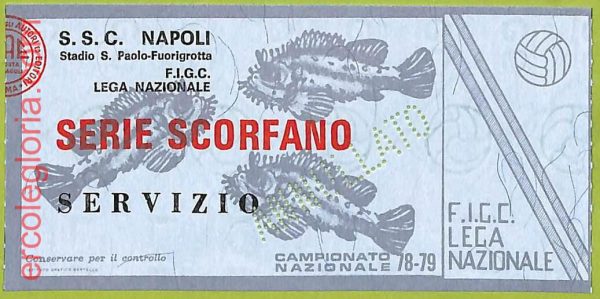 ZA1160 - Vecchio  BIGLIETTO PARTITA  CALCIO -  1978/1979: Napoli - immagine 2