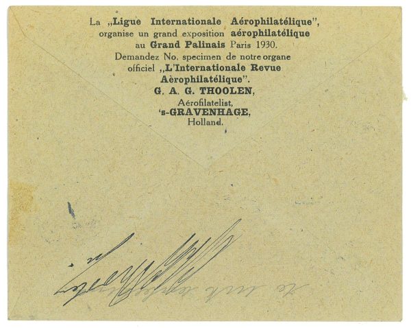 P3693 - AIRMAIL , NETHERLANDS . 15.3.1929, GRAVENHAGE TO URK. - immagine 2