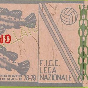 ZA1161 - Vecchio  BIGLIETTO PARTITA  CALCIO -  1978/1979: Napoli