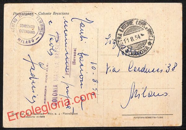 ai5167 - CARTOLINA D'EPOCA - Savona Provincia - Pietra Ligure - immagine 2