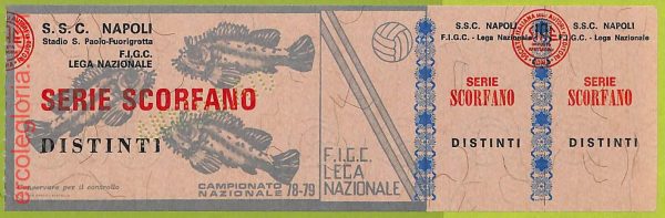 ZA1161 - Vecchio  BIGLIETTO PARTITA  CALCIO -  1978/1979: Napoli - immagine 2