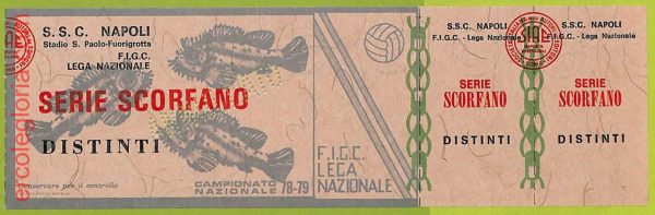 ZA1161 - Vecchio  BIGLIETTO PARTITA  CALCIO -  1978/1979: Napoli - immagine 3
